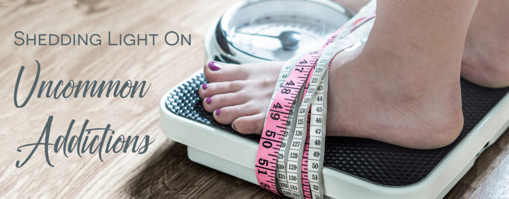 shedding light on uncommon addictions person standing on scale