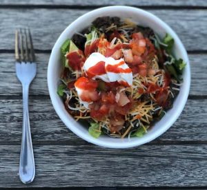 taco salad positive impact for nutrition and mental health in women