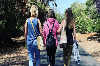 Three ladies walking together