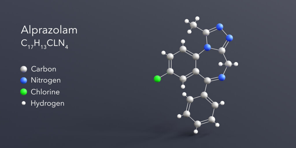 alprazolam molecule