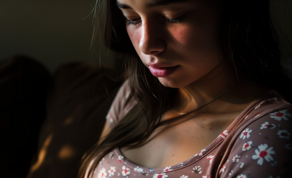 depressed girl