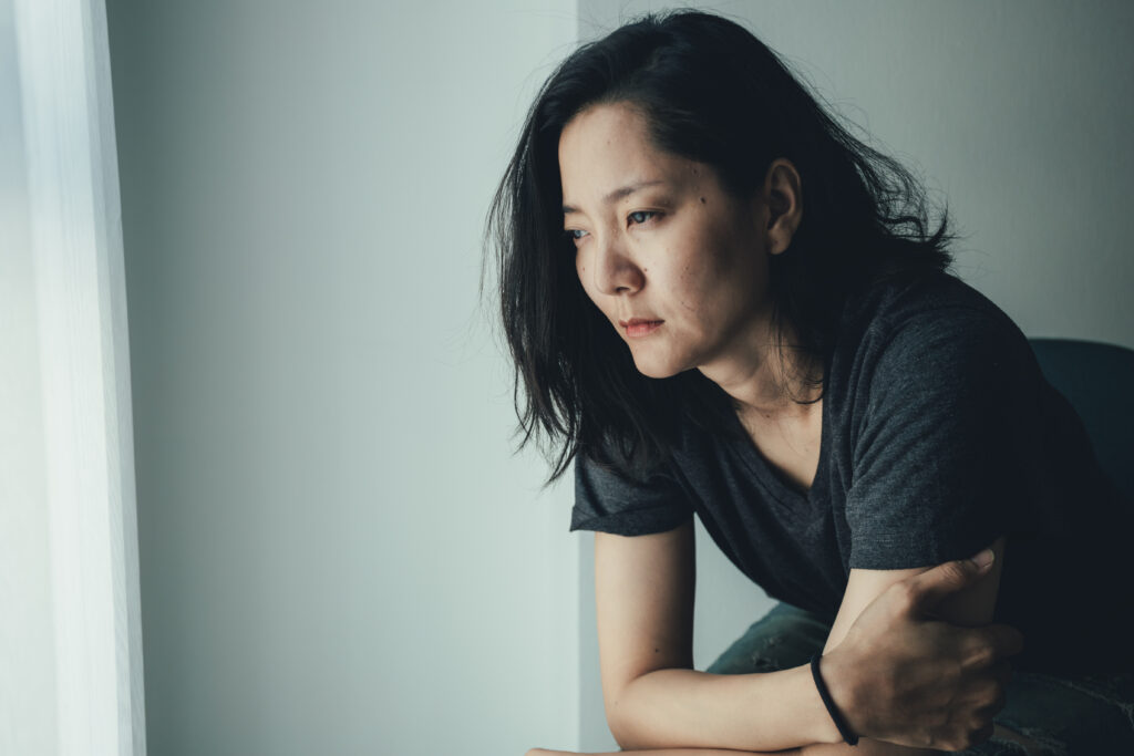 pensive-woman-reflects-alcohol-a-depressant-effect
